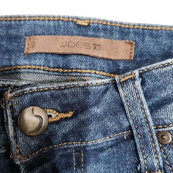 JOE'S Med Wash Distressed Raw Frayed Hem in Larissa Jeans W25 - Picture 8 of 8